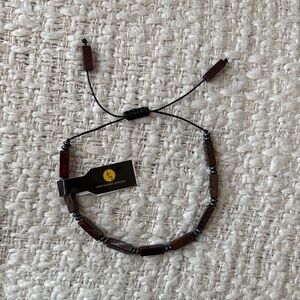 Men's Brown Beaded Bracelet- NWT